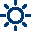 Blue Sun Icon